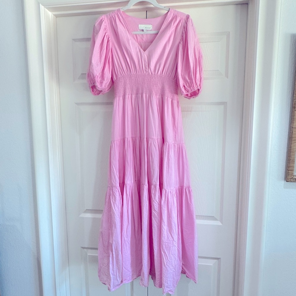 PINCH Light Pink Midi Dress - Size Small